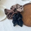 High-end satin large intestine hair band, simple hair band, Korean style, intestinal band, hair tie, women's bun hair rope Specification image